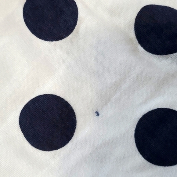 NWOT Rare Editions Solid Knit Navy Top Polka Dot Shorts Nautical Beach Set Sz 7 - Picture 12 of 17